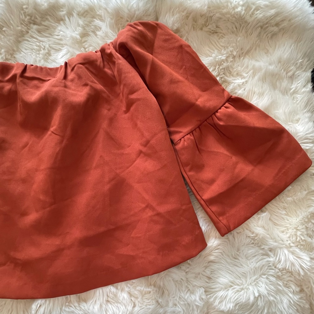 🆕 Paper Heart | Peplum Off Shoulder Crop Top